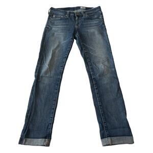 AG Adriano Goldschmied Womens Size 25 Stilt Roll Up Jeans Blue Denim Stretch